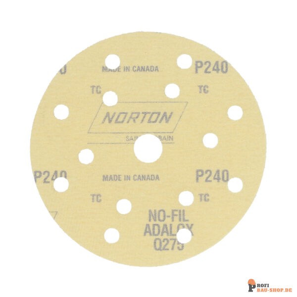 nortonschleifmittel/NORTON_schleifmittel_77696088149 Discs Selfgrip Norton Pro Film 15x18 Grit 240 14 holes_148828